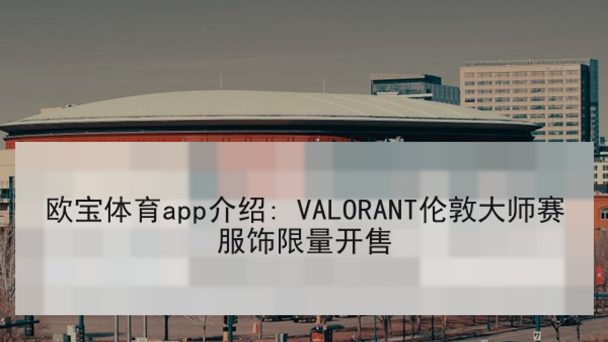 欧宝体育app介绍: VALORANT伦敦大师赛服饰限量开售